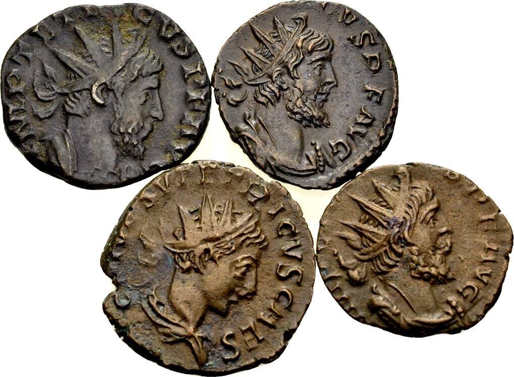 Roman Imperial Antoninianus Lot Of 4 Antoniniani Tetricus I And II