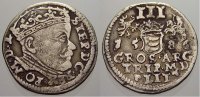 Polen-Litauen 3 Gröscher Stefan Bathory 1576-1586.