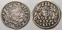 Polen-Litauen 3 Gröscher Stefan Bathory 1576-1586.