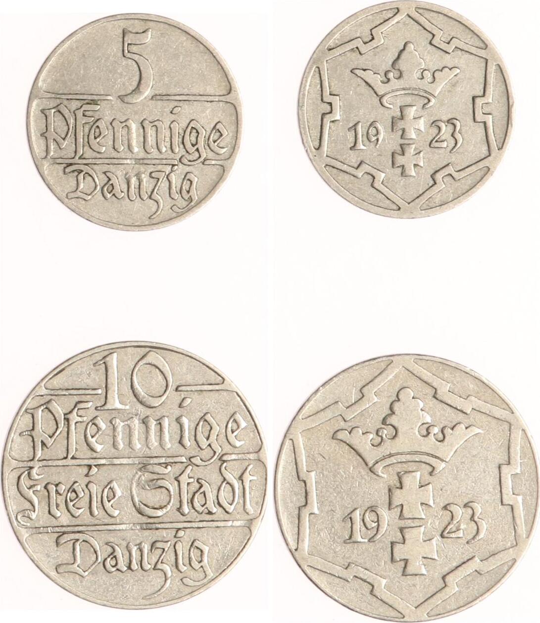 Danzig Pfennig Pfennig A Sehr Sch N Vorz Glich Ma Shops