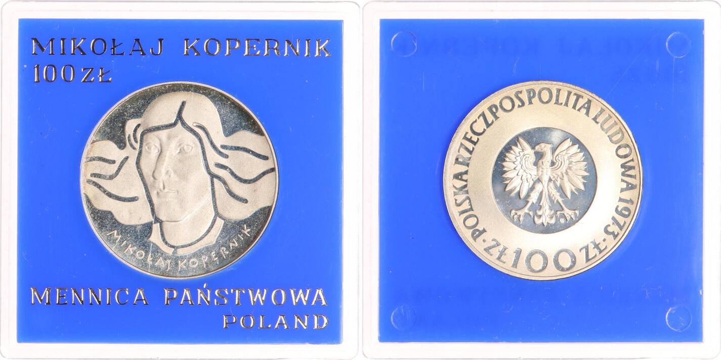 Polen 100 Zlotych 1973 Nikolaus Kopernikus Polierte Platte MA Shops