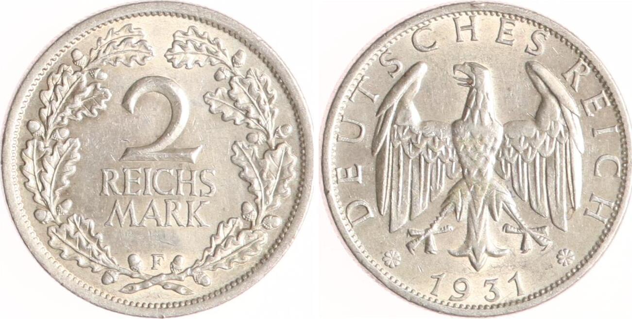 Weimarer Republik Reichsmark F Vorz Glich Ma Shops