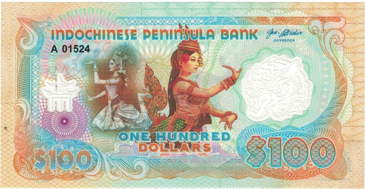 Indochina Dollars Geldschein Unz Ma Shops