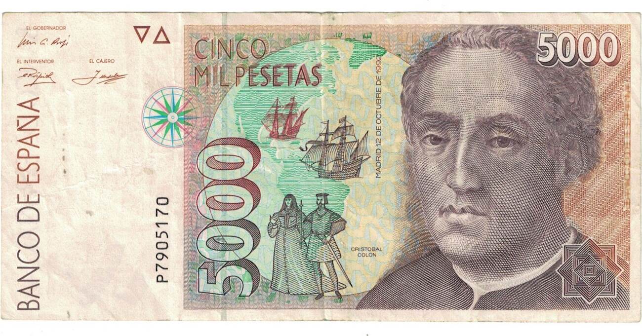 Spanien Pesetas Geldschein Km Ss Ma Shops