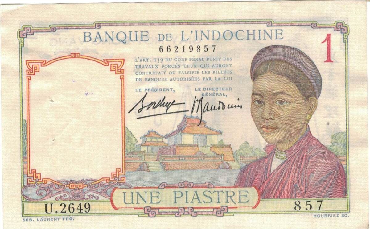 French Indo China Piastre Geldschein Undated Km Vz Ma