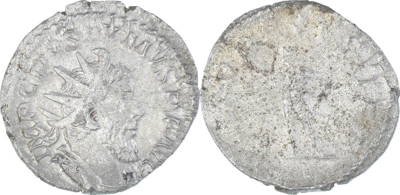 Antoninianus 260 Lugdunum Münze Postumus Lugdunum SS Billon RIC 54