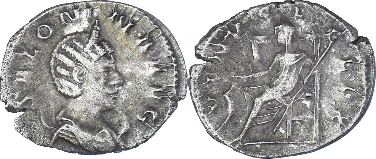 Antoninianus Lugdunum M Nze Salonina Lugdunum Ss Billon