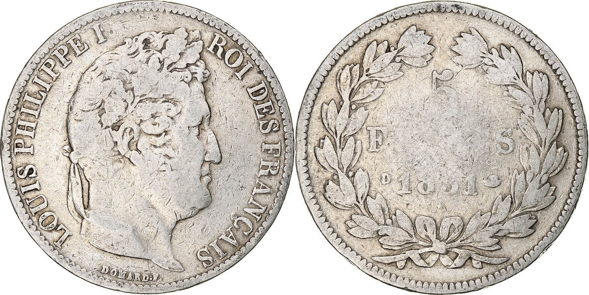 Frankreich Francs D M Nze Louis Philippe Lyon Sge Silber Km