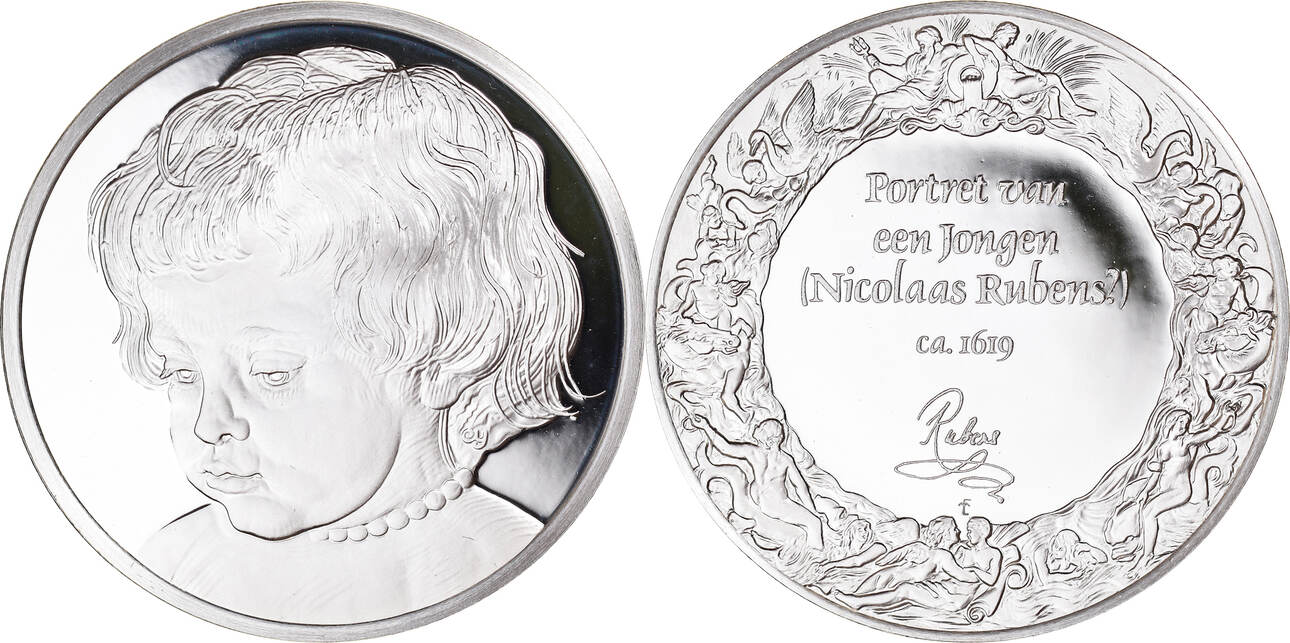 Frankreich Medaille 1980 Peinture Rubens Portrait De Nicolas Rubens