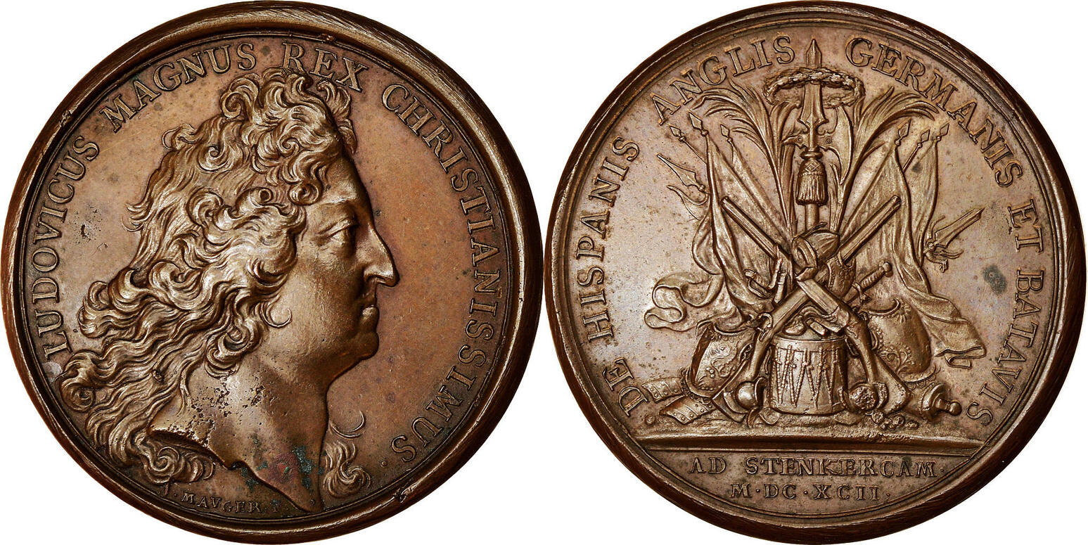 Frankreich Medaille Louis Xiv Combat De Steenkerque History