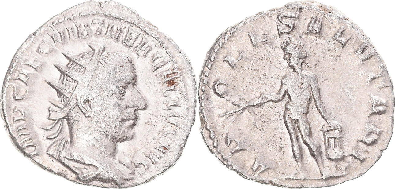 Antoninianus 253 254 Rome Münze Trebonianus Gallus Rome SS Billon