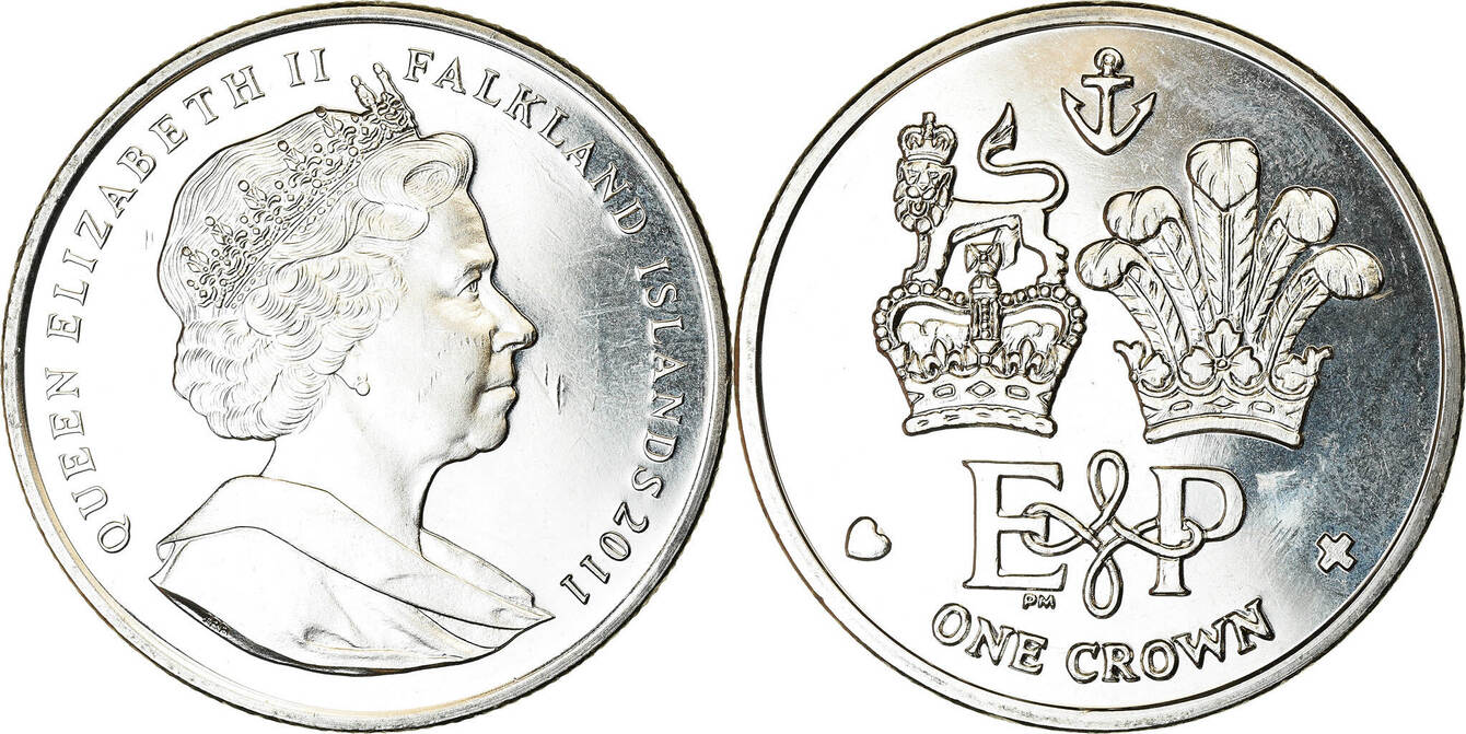 Falkland Islands Crown 2011 PM Münze Elizabeth II Pobjoy Mint UNZ