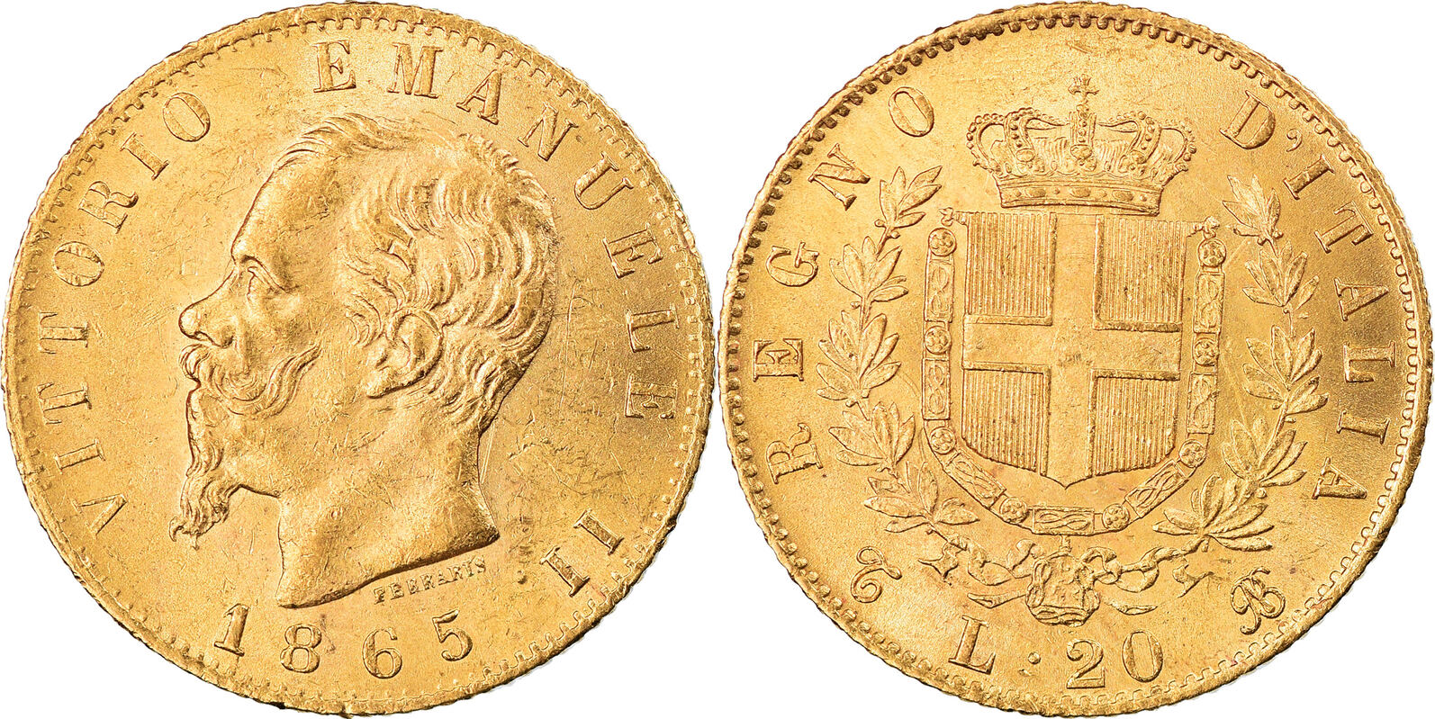 Italien Lire T M Nze Vittorio Emanuele Ii Torino Vz Gold