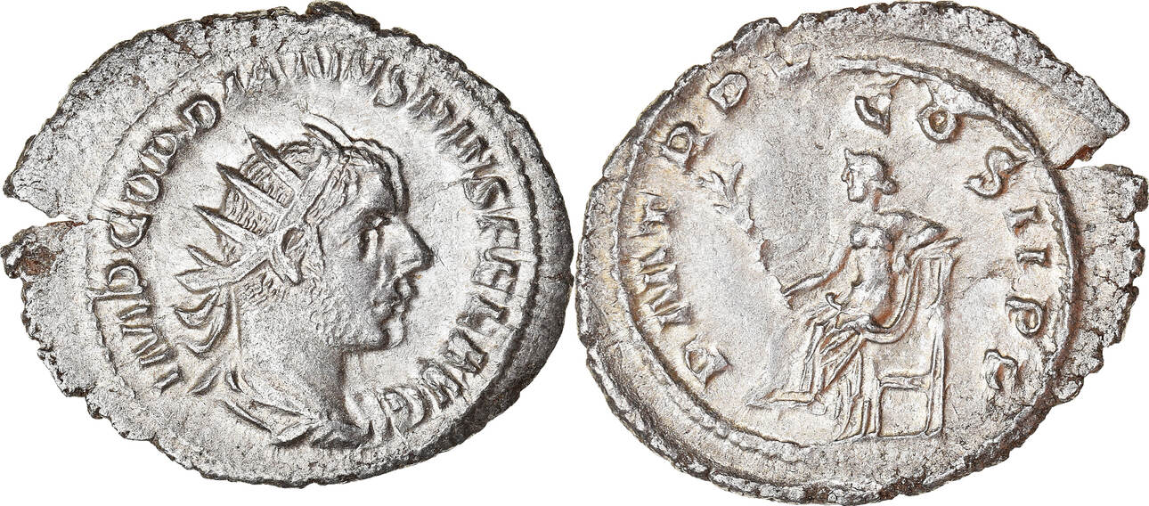 Antoninianus Ad Rome M Nze Gordian Iii Rome Vz Billon Ric