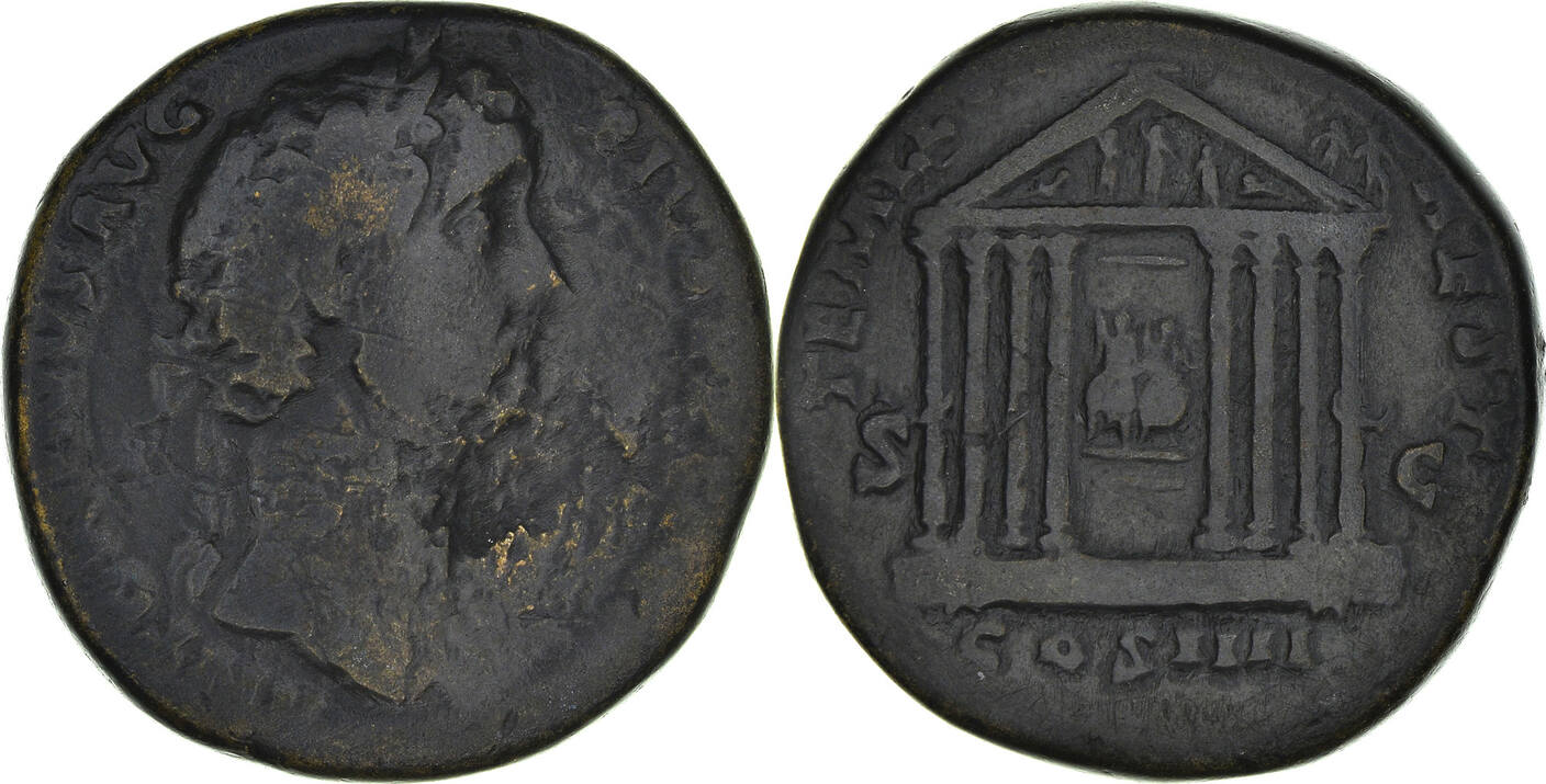 Sesterz M Nze Antoninus Pius Rome Ss Bronze Ric Ma Shops