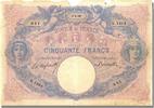 Banque De France 50 Francs French Banknoten Frankreich 50 Francs Bleu et rose type 1889