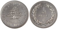 Lebanon 1 Livre Foreign Coins Münzen Lebanon, Republic, 1 Livre Essai