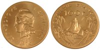 Polynésie Française 100 Francs Polynésie Française, République, 100 Francs Essai