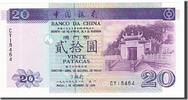 Macau 20 Patacas Foreign Banknoten Macao, 20 Patacas type 1995