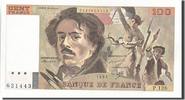Banque De France 100 Francs French Banknoten Frankreich 100 Francs type Delacroix