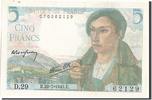 Banque De France 5 Francs French Banknoten Frankreich 5 Francs type Berger