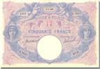 Banque De France 50 Francs French Banknoten Frankreich 50 Francs Type Bleu et Rose
