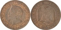 Semi Moderns (1805-1899) 1 Centime French Moderns Frankreich Second Empire, 1 Centime Napoléon III, 1861 K, KM 795.
