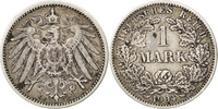 Germany 1 Mark Foreign Coins Münzen Allemagne, Empire Allemand, Wilhelm II, 1 Mark 1904 G, KM 1
