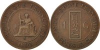 Colonial 1 Cent Colonial coins Französische Kolonien Indochine, 1 Cent 1893 A, KM 1