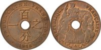 Colonial 1 Cent Colonial coins Französische Kolonien Indochine, 1 Cent 1918 A, KM 12.1