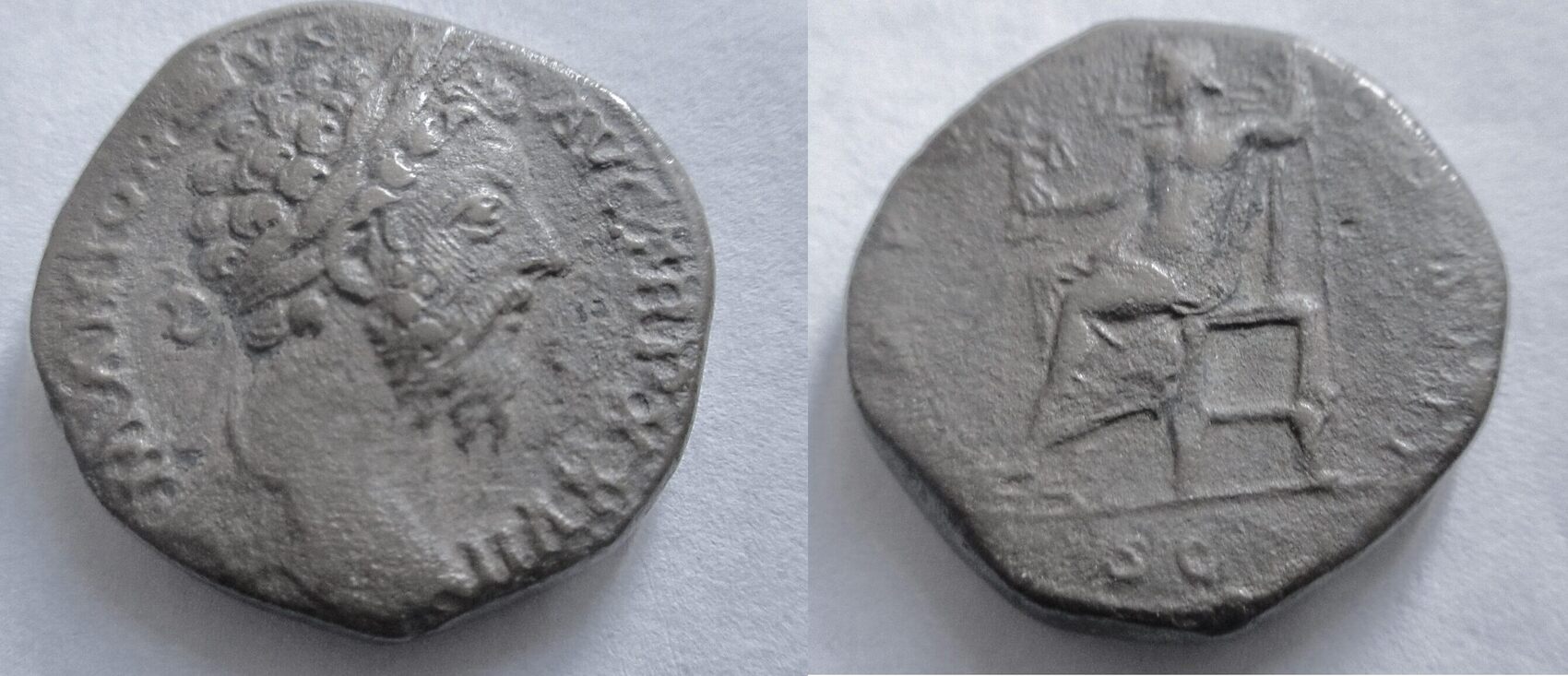 Rom 172 173 N Chr Sesterz Von Marcus Aurelius Rs Jupiter N Links