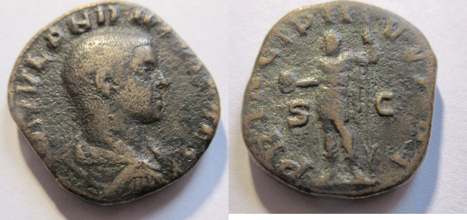 Rom 244 247 N Chr Sesterz Von Philippus II Junior Als Caesar Rs