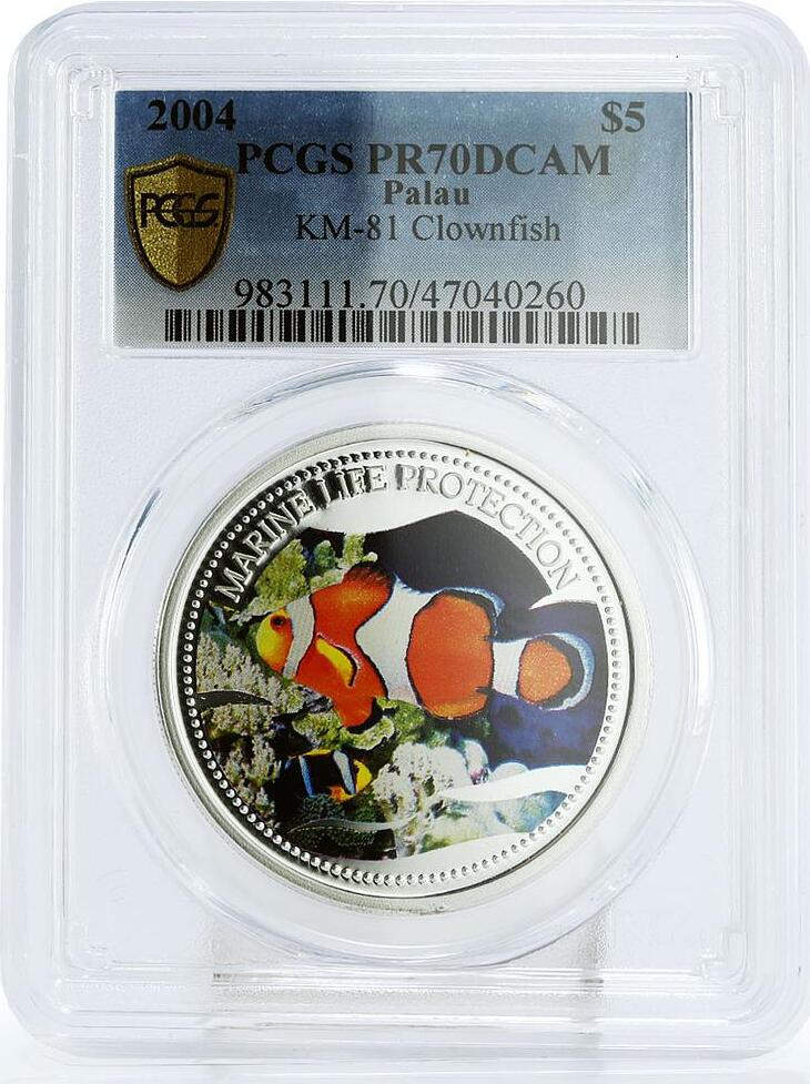 Palau Dollars Marine Life Protection Clownfish Fauna Pr Pcgs Ag