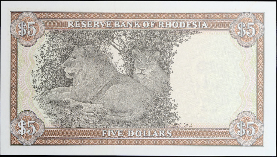 Dollars Reserve Bank Of Rhodesia Unz Ma Shops