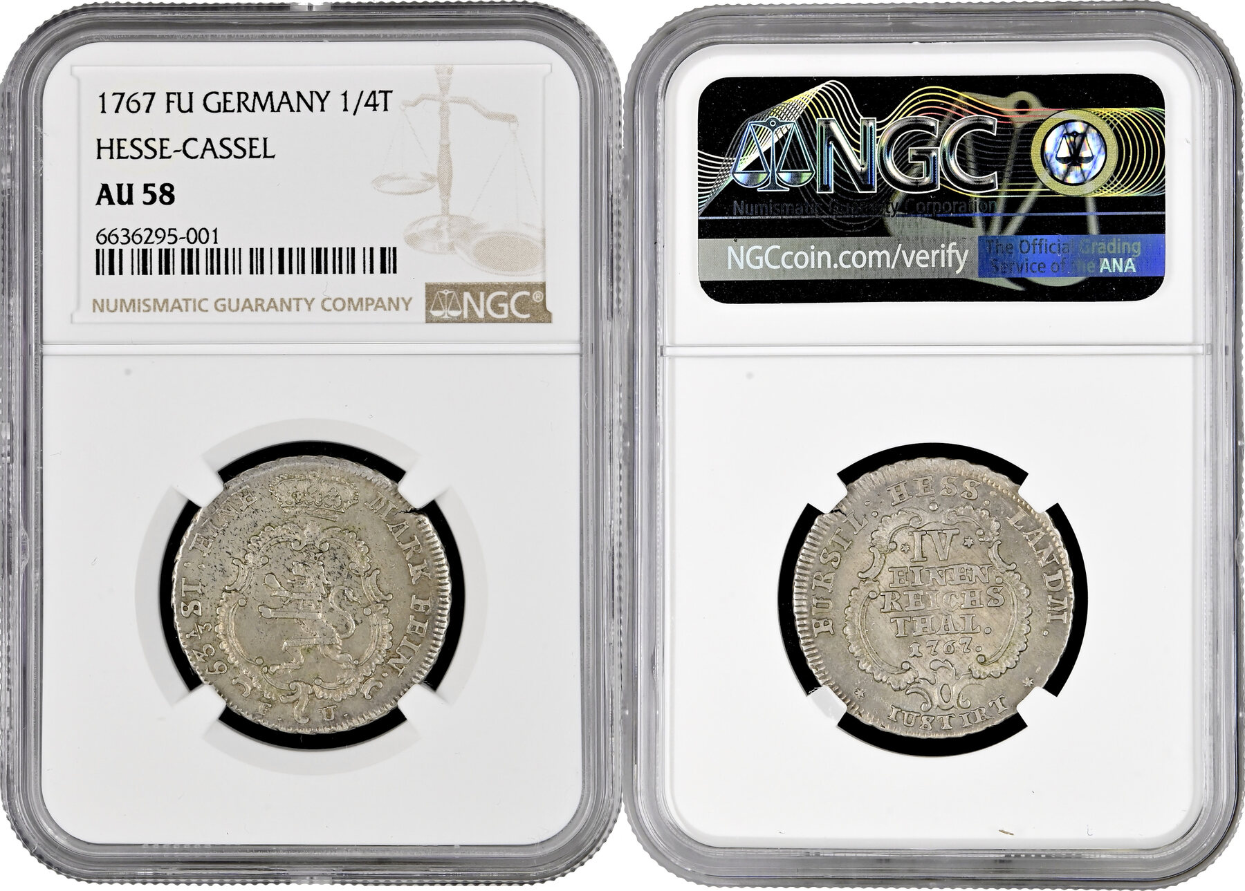 Thaler Hesse Kassel Fu Ngc Au Landgrave Friedrich Ii