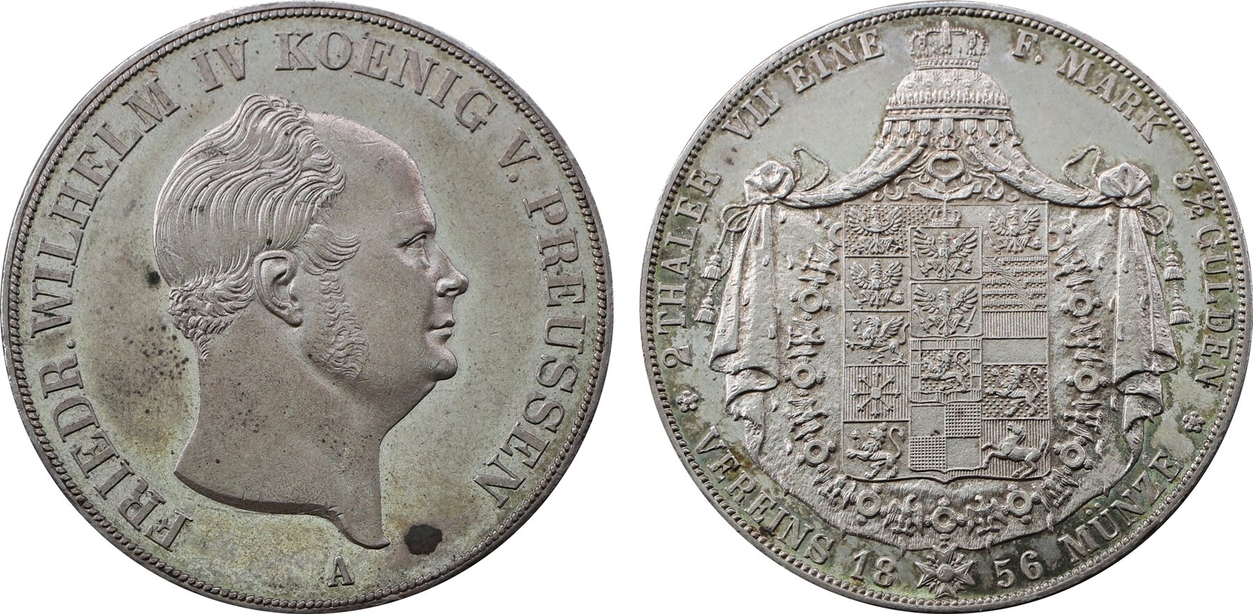 A Brandenburg Preussen Doppeltaler Friedrich Wilhelm Iv