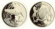 Botswana 2 Pula Silber WWF Jubiläum Vogel Tiermotiv