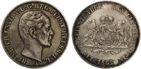 Taler Reuss jüngere Linie Schleiz 1862 Heinrich LXVII
