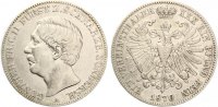 Schwarzburg Sondershausen Vereinstaler 1870 Günther Friedrich Carl II Bild
