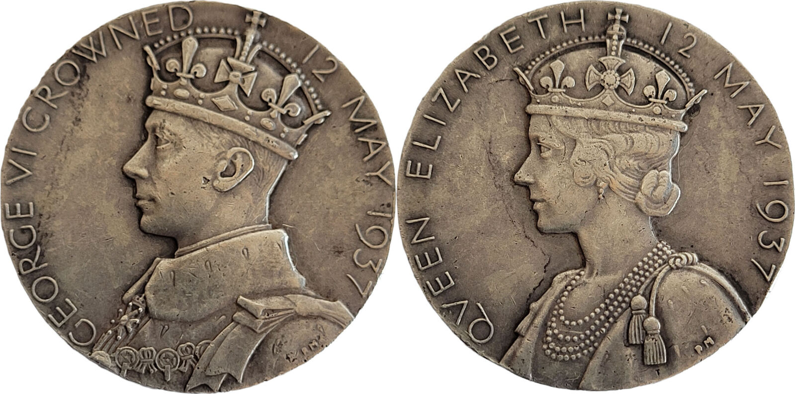 Großbritannien Medaille 1937 King George VI auf seine Krönung am 12