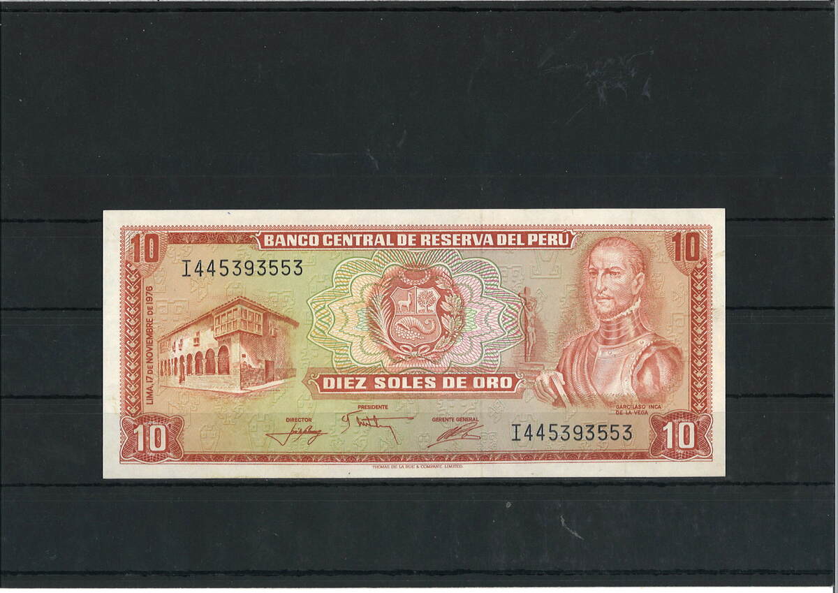 Peru Soles Banknote Geldschein Unc Ma Shops