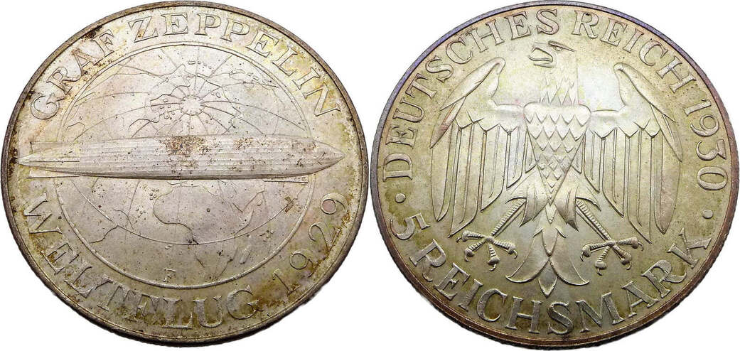 Deutschland Weimarer Republik Reichsmark F F Nf Reichsmark Zum