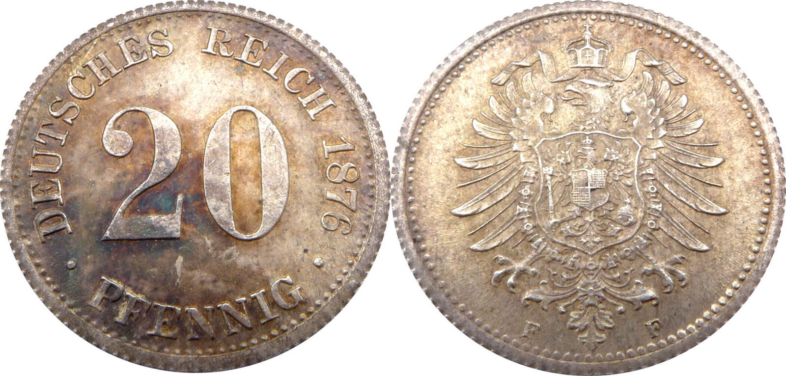 Deutschland Deutsches Kaiserreich Pfennig F Zwanzig Pfennig