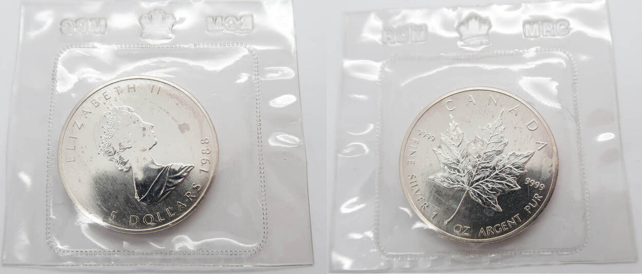 Kanada Dollar Silber Elisabeth Ii Maple Leaf Stgl Ma Shops