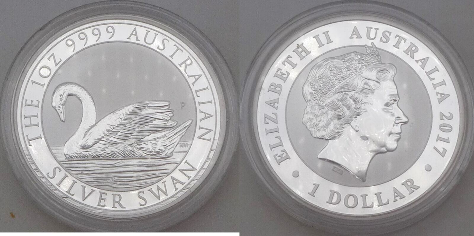 Australien 1 Dollar 2017 P The 1 Oz 9999 Australian Silver Swan