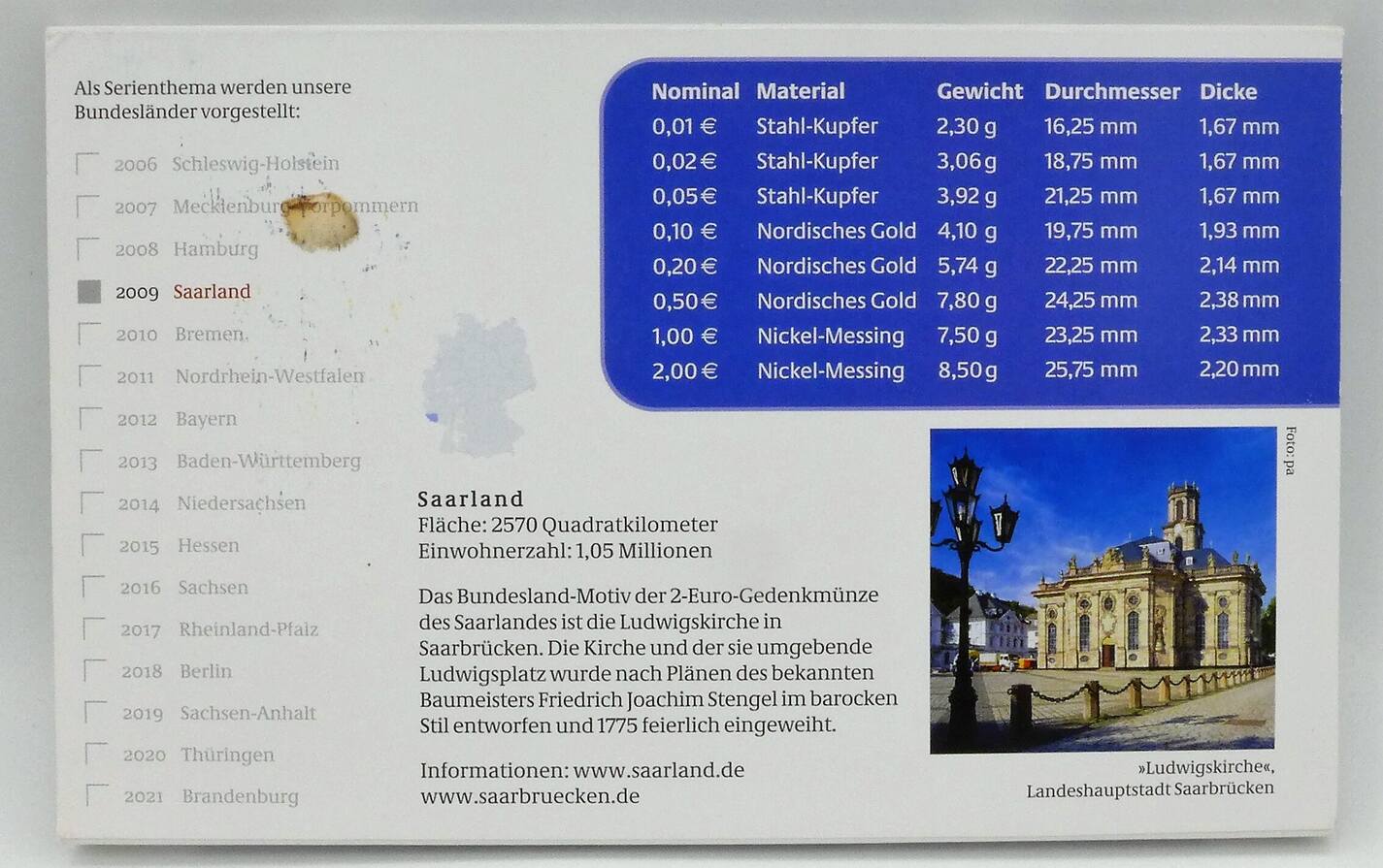 Bundesrepublik Deutschland BRD 5 88 Euro 2009 D Kursmünzensatz Euro