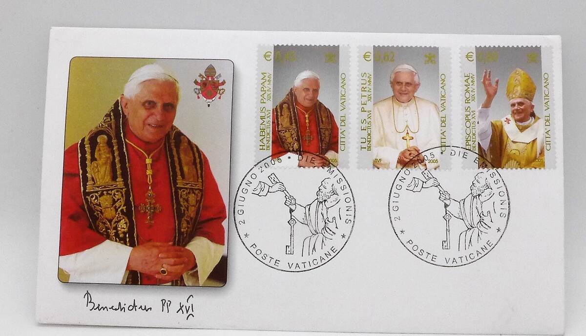 Vatikan Papst Benedikt Xvi Briefmarken Set Ma Shops