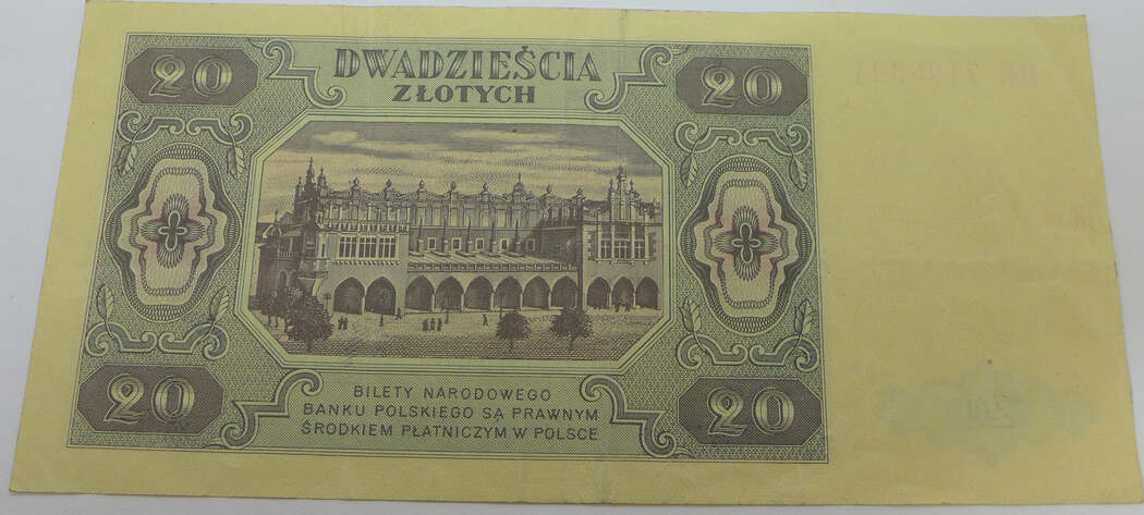 20 Zloty 1948 Polen Geldschein III Gutes SS MA Shops