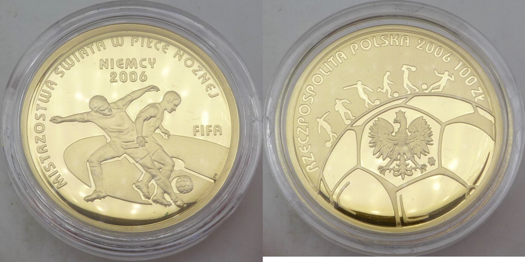 Polen 100 Zloty FIFA Fußball Weltmeisterschaft Deutschland 2006