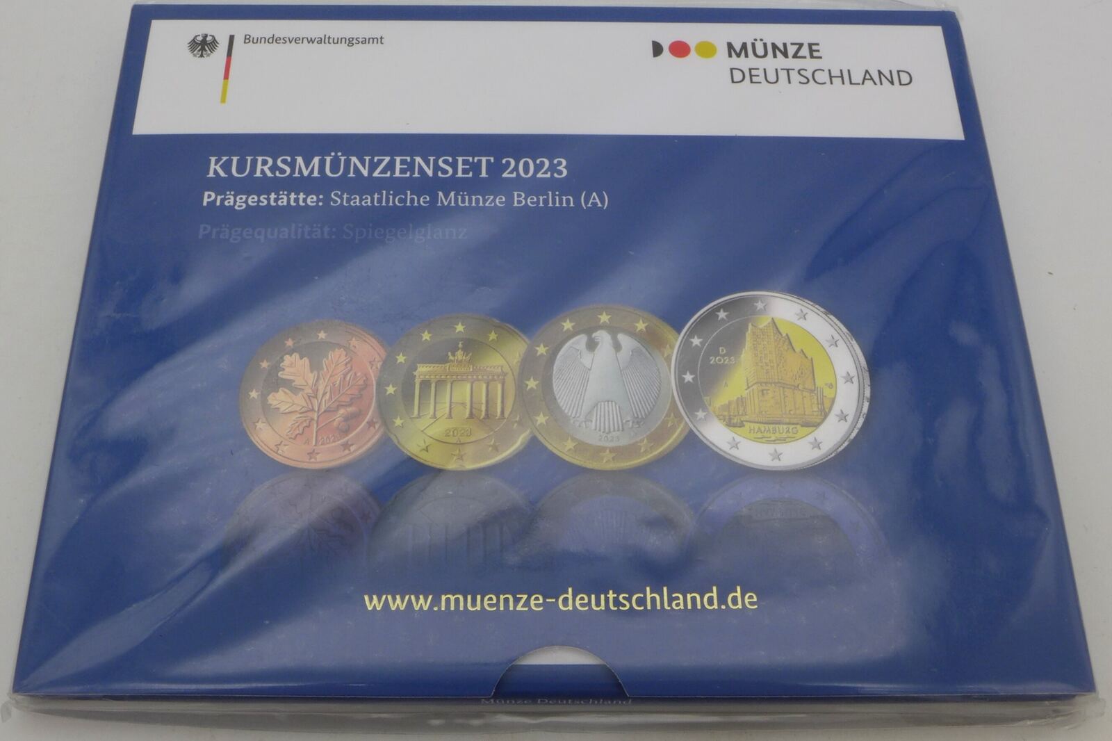 Bundesrepublik Deutschland BRD 5 88 Euro KMS 2023 A Kursmünzensatz